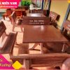 Bộ bàn vuông màu đỏ 4 ghế